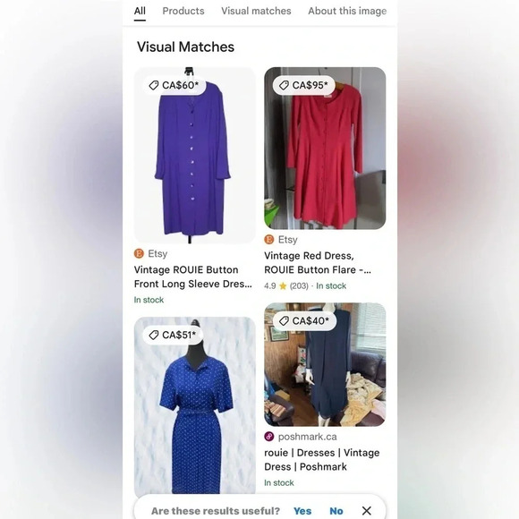 Vintage ROUIE dress, women size 20.Partial button front,long sleeve,maxi - Picture 13 of 13